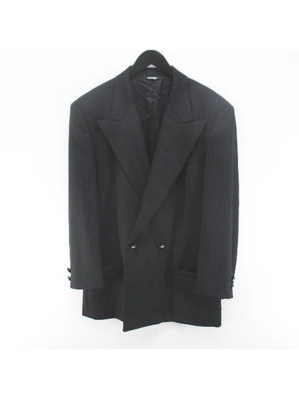 Versace Jeanne Gianni Set Suit Stripe Pattern Tailored Jacket Long Length Wide